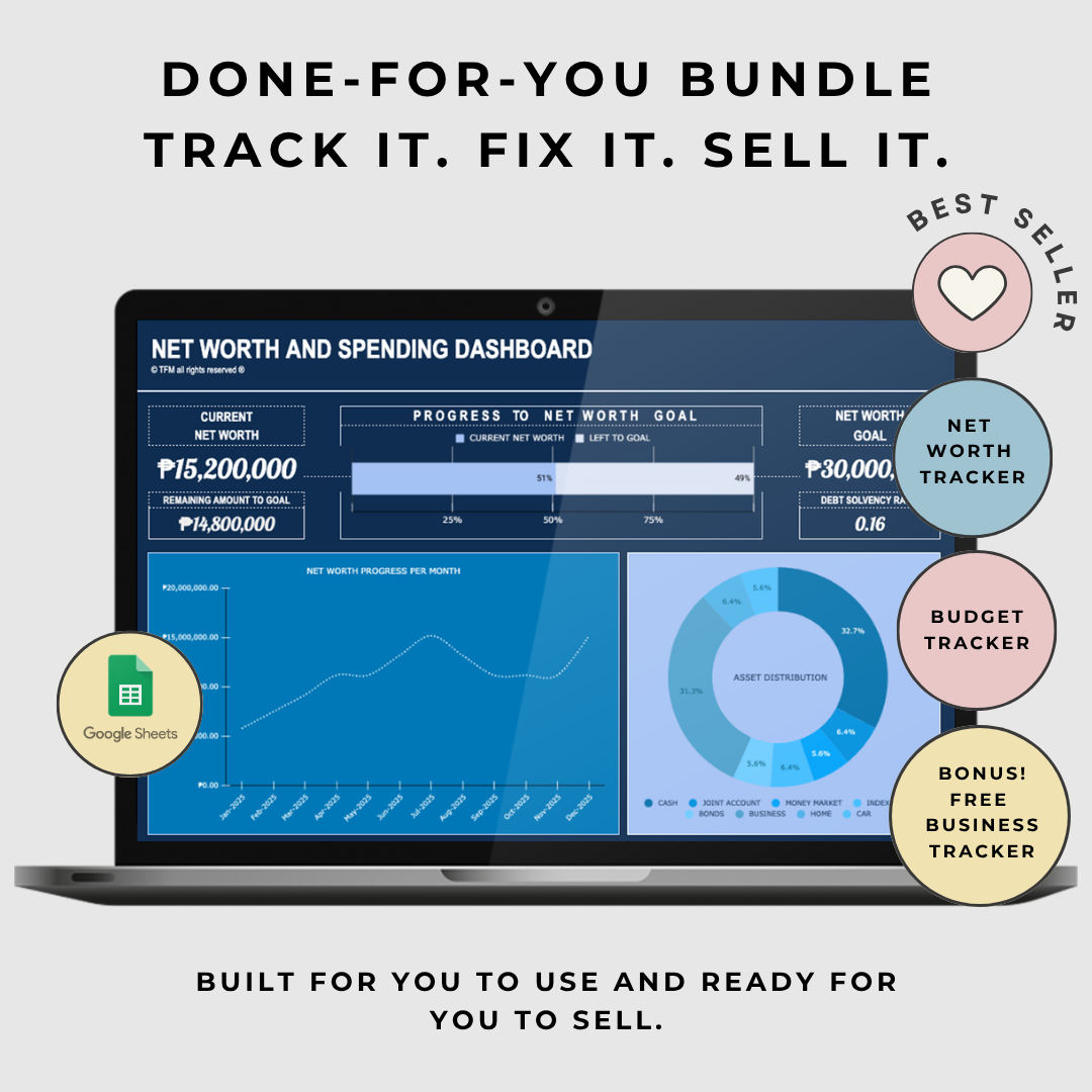Bundle Sale! Minimalist Wealth Tracker